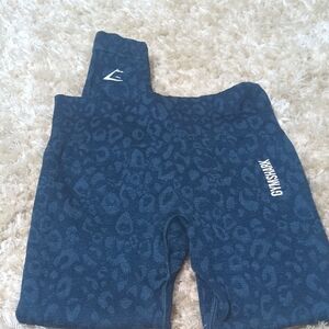 Gymshark  Navy Leopard Print Leggings